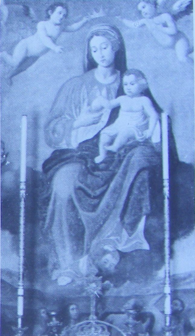Altar painting in the chapel of the Holy Virgin