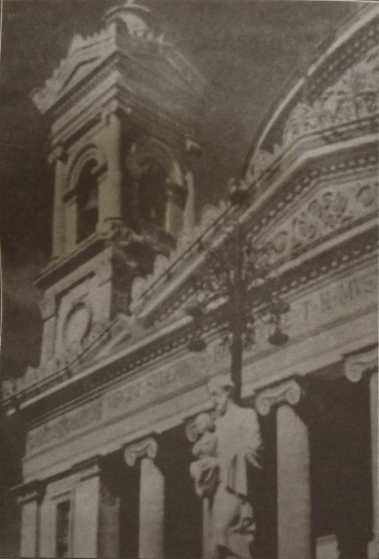 Bomb damage to the bell tower