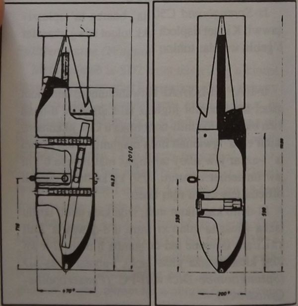 Verzjonijiet differenti tal-bomba SC 500