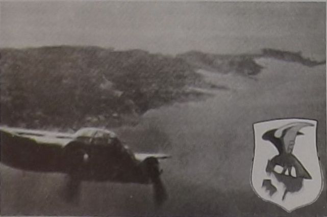 A Ju88 leaving Malta after a raid.
