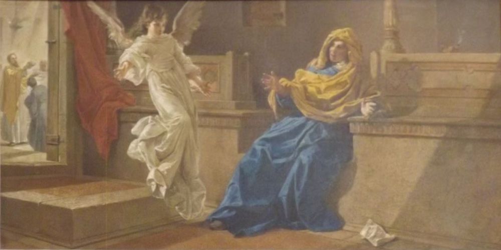 Il-vizjoni ta’ Santa Monika, anglu jhabrilha l-Konverzjoni ta' binha Santu Wistin, Rotunda Mosta, Guzeppi Cali