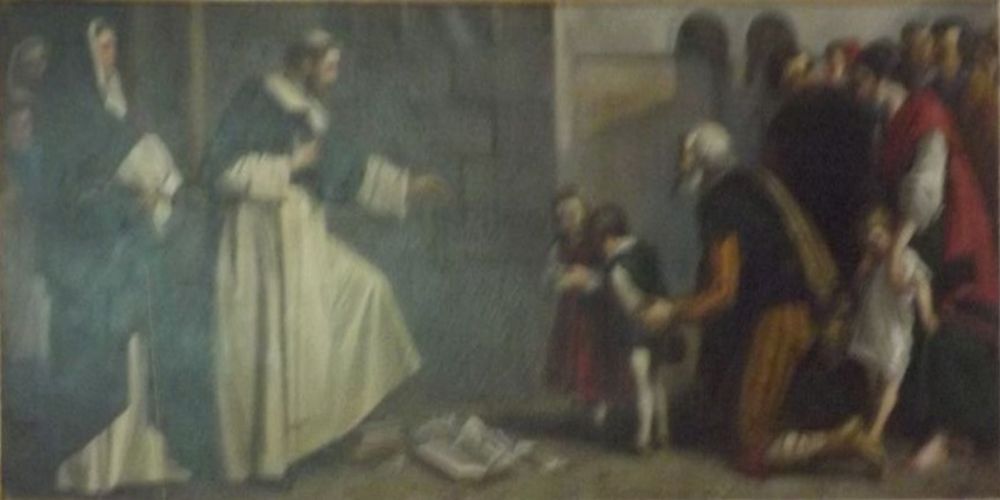 Pittura Duminku jippriedka kontra l-erezija tal-Albigensi, Rotunda Mosta, Guzeppi Cali
