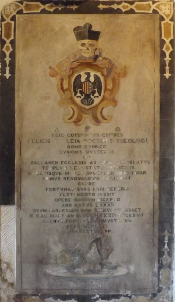 Lapida funerarja fil-kannierja tal-Kappillan Dun Felic Calleja