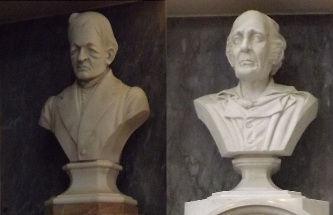 Il-bustijiet ta' Grognet u Mastr'Ang fir-Rotunda.