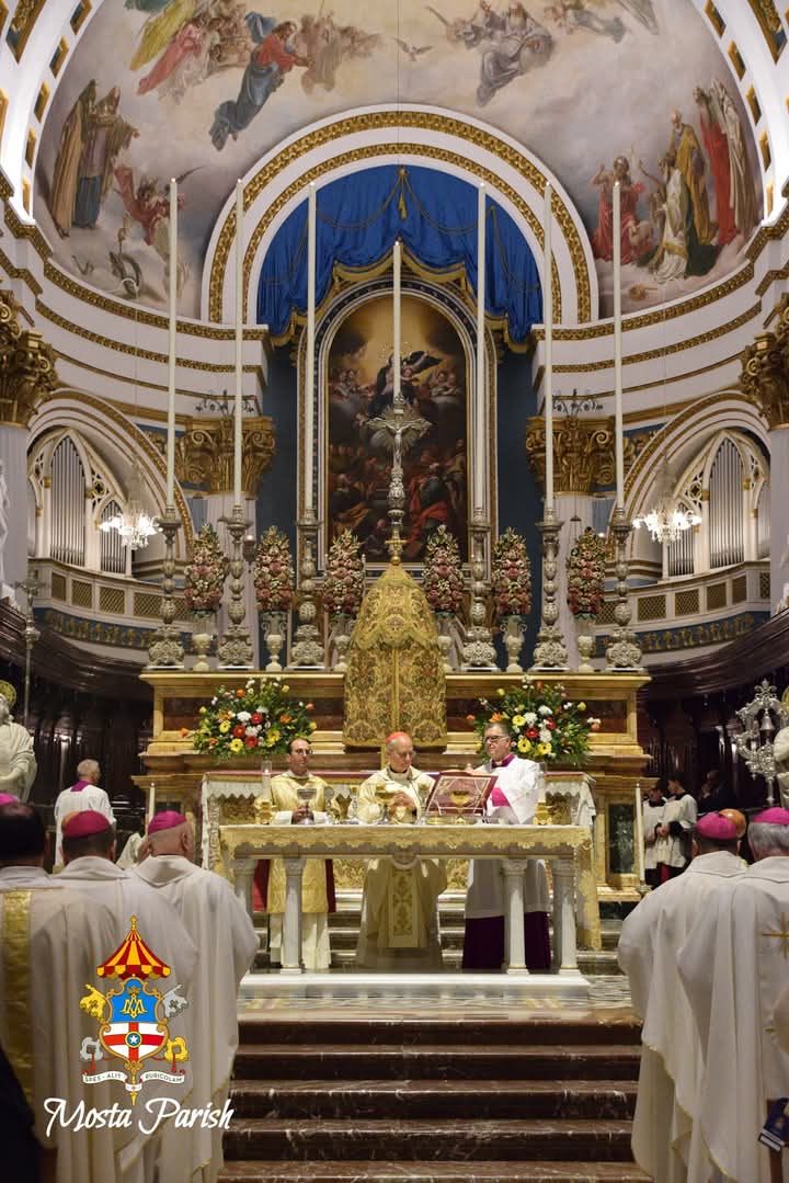 Il-Kardinal Robert Francis Prevost, illum Papa Ljun XIV, fir-Rotunda tal-Mosta