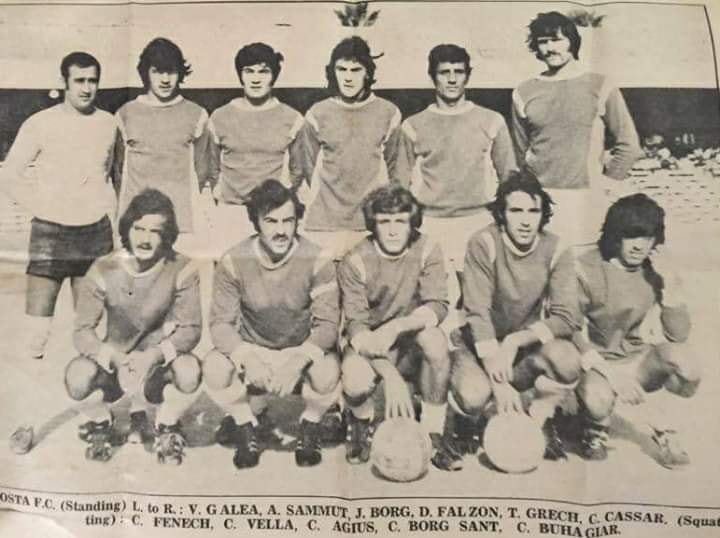 It-team tal-football tal-Mosta fl-1972